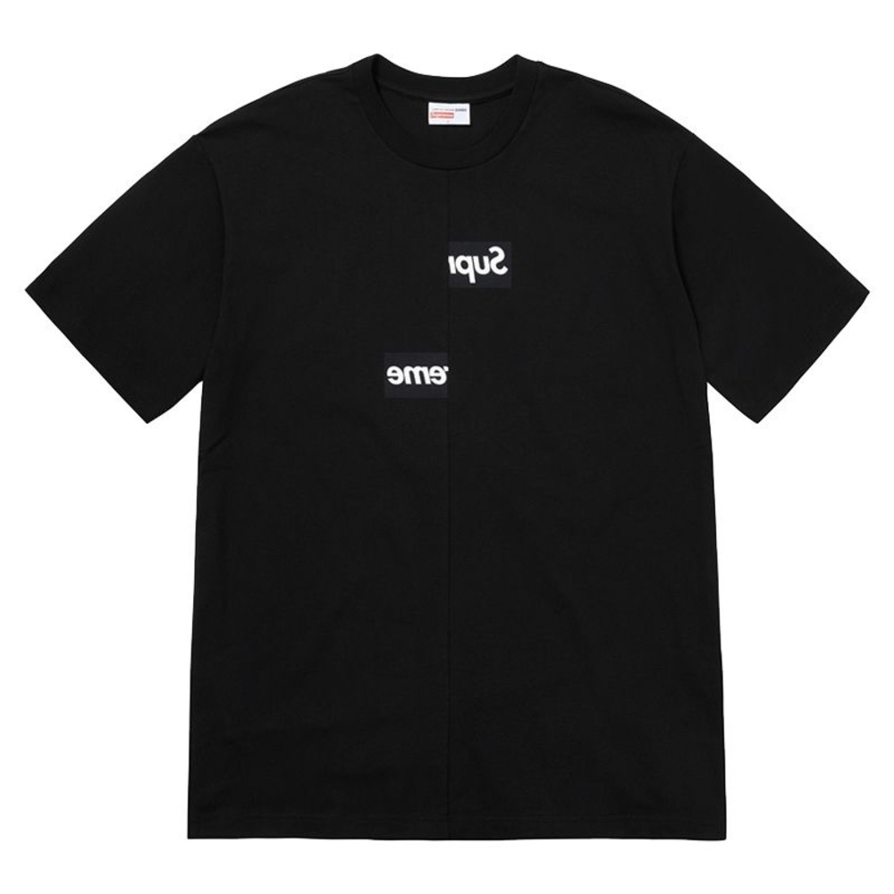 supreme x cdg split box logo